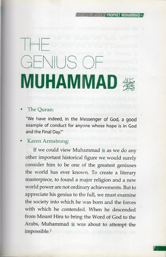 Strategies Of Prophet Muhammad (Pbuh)